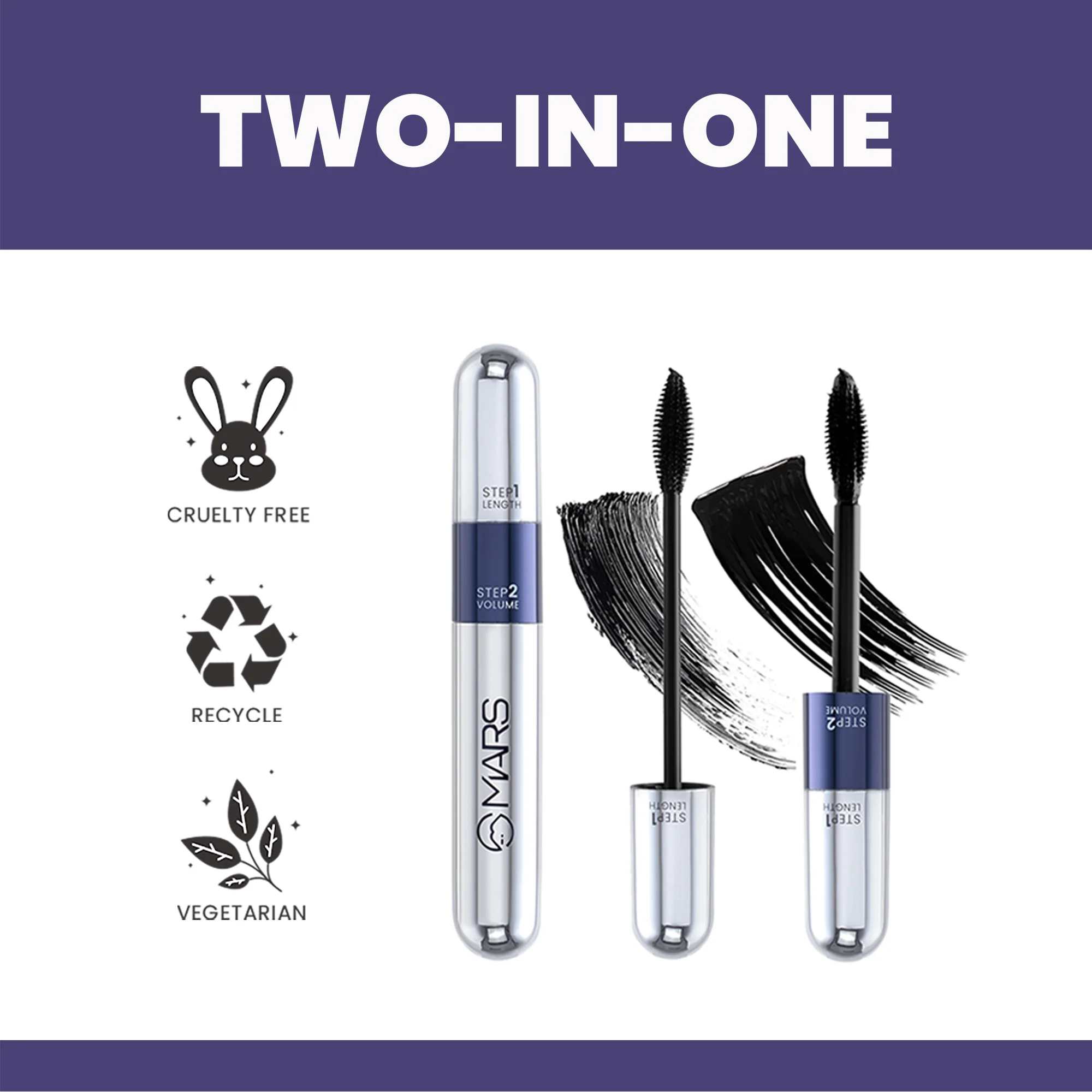 Mars Two-in-One Mascara | Double Trouble 15 ml