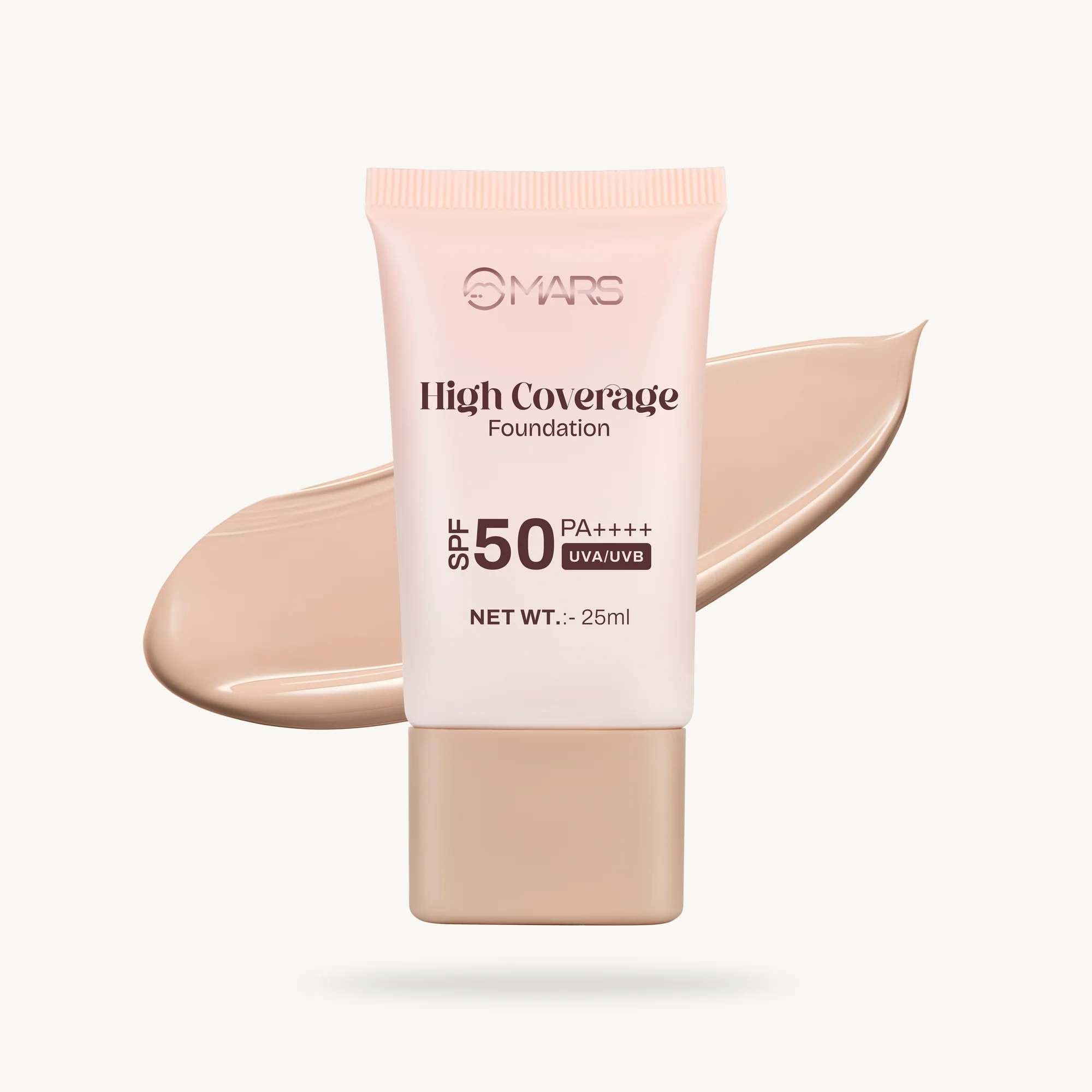 Mars High Coverage Foundation SPF 50PA++++ UVA/UVB 25ml - Natural Charm 04
