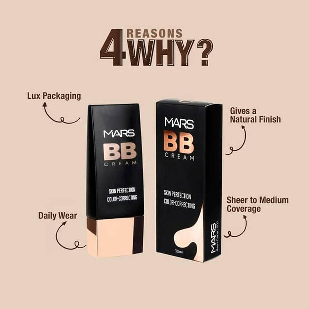 Mars BB Cream Lightweight Foundation Blendable BB Cream  30ml
