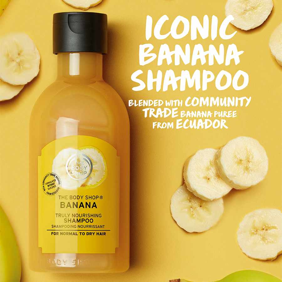 Banana Truly Nourishing Shampoo The body shop 400 ml