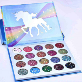 Glamierre Unicorn Glitter 20 color New Glitter Eye shadow Palette