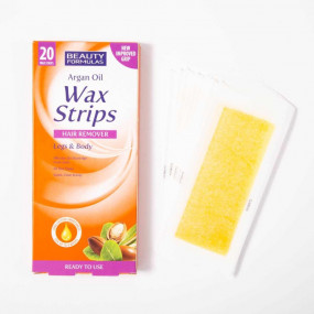 Beauty Formulas Argan Oil Wax Strips Hair Remover Legs & Body