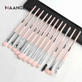 MAANGE 12  PCS Professional Eyeshadow Blending  brush- pink