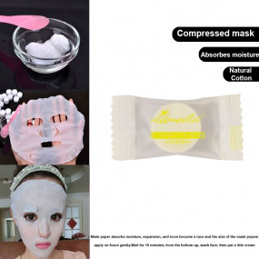 COMPRESSED DRY SHEET MASK  - White
