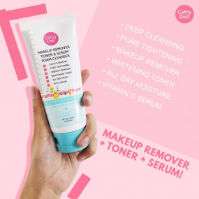 Cathy Doll Makeup Remover Toner & Serum Foam Cleanser (100ml)