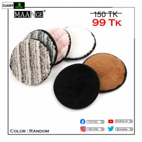 MAANGE Makeup Remover sponge Microfiber Cloth Pad- Random color