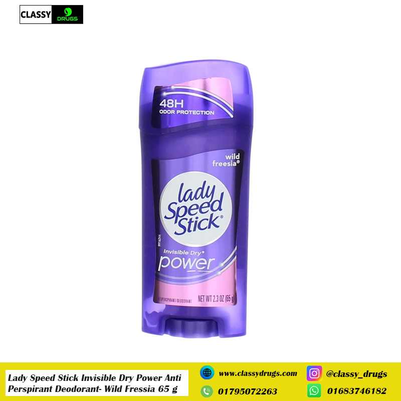 Lady Speed Stick Invisible Dry Power Anti Perspirant Deodorant- Wild Fressia, 65 g