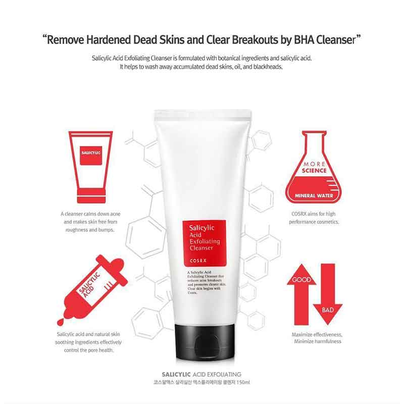 COSRX Salicylic Acid Daily Gentle Cleanser -150 ml.