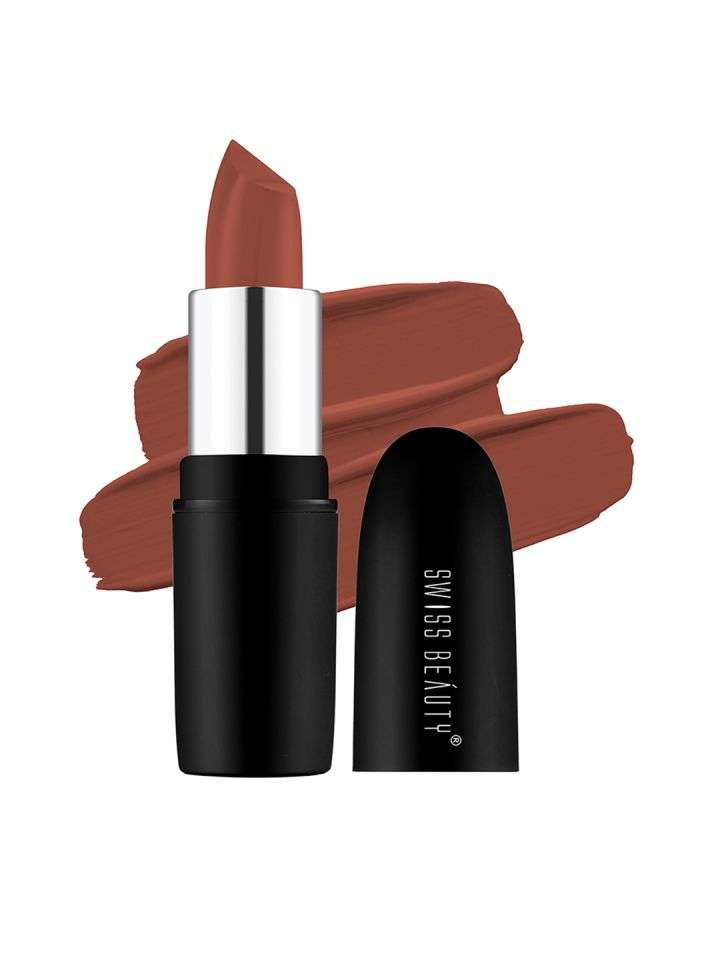 Swiss Beauty Pure Matte Lipstick Cafe Mocha 225