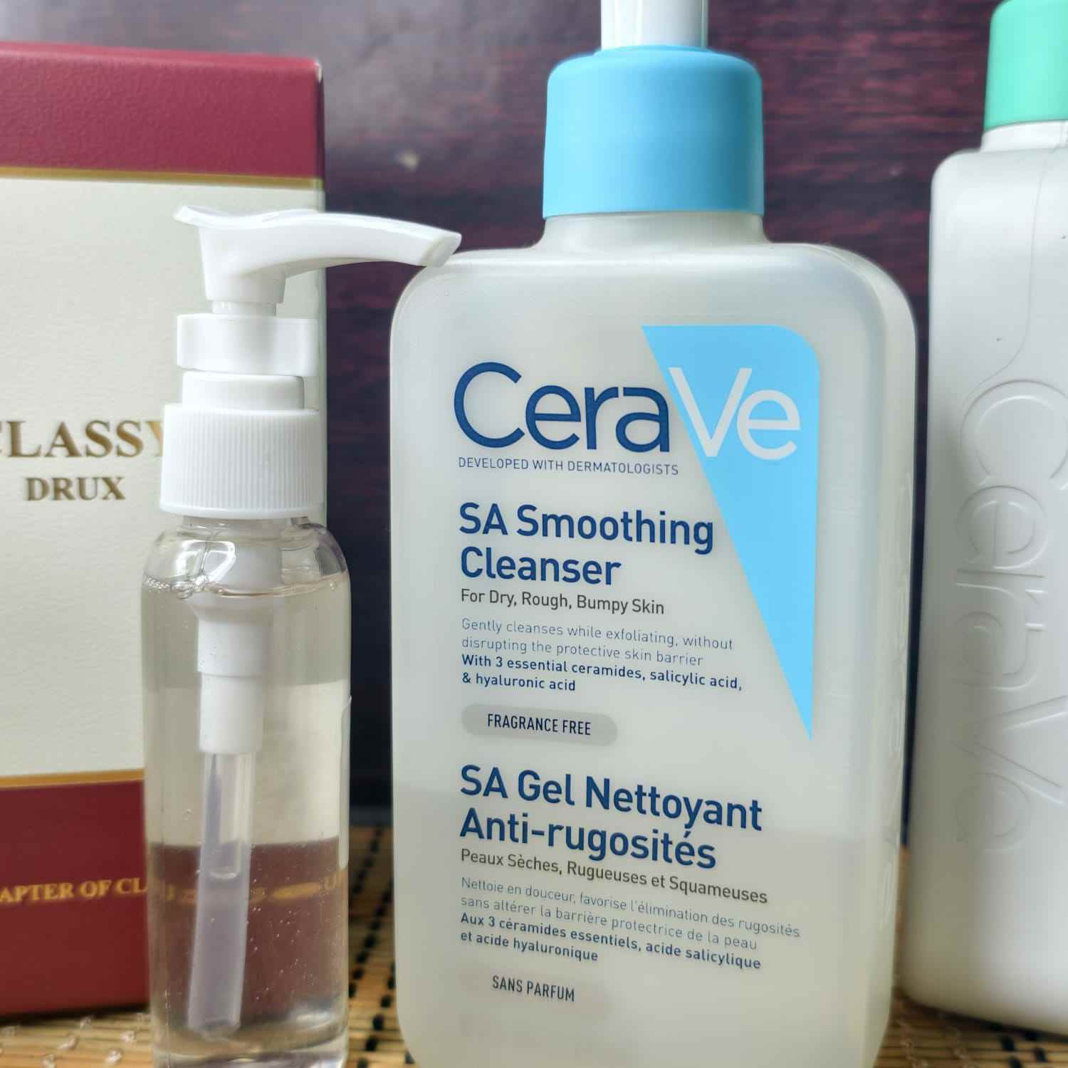 Cerave SA Smoothing Cleanser For Dry Rough Bumpy Skin(Pair up)
