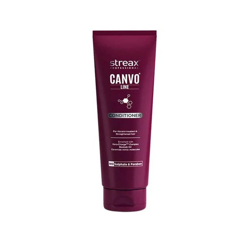 Streax Professional Canvo Line Conditioner For Keratin Treated And Straightened Hair 240g