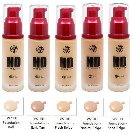 W7 HD Foundation 30ml