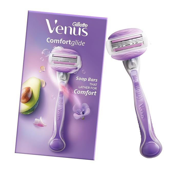 Gillette Venus Comfort glide Hair Removal Razor for with Avocado Oils & Body Butter,