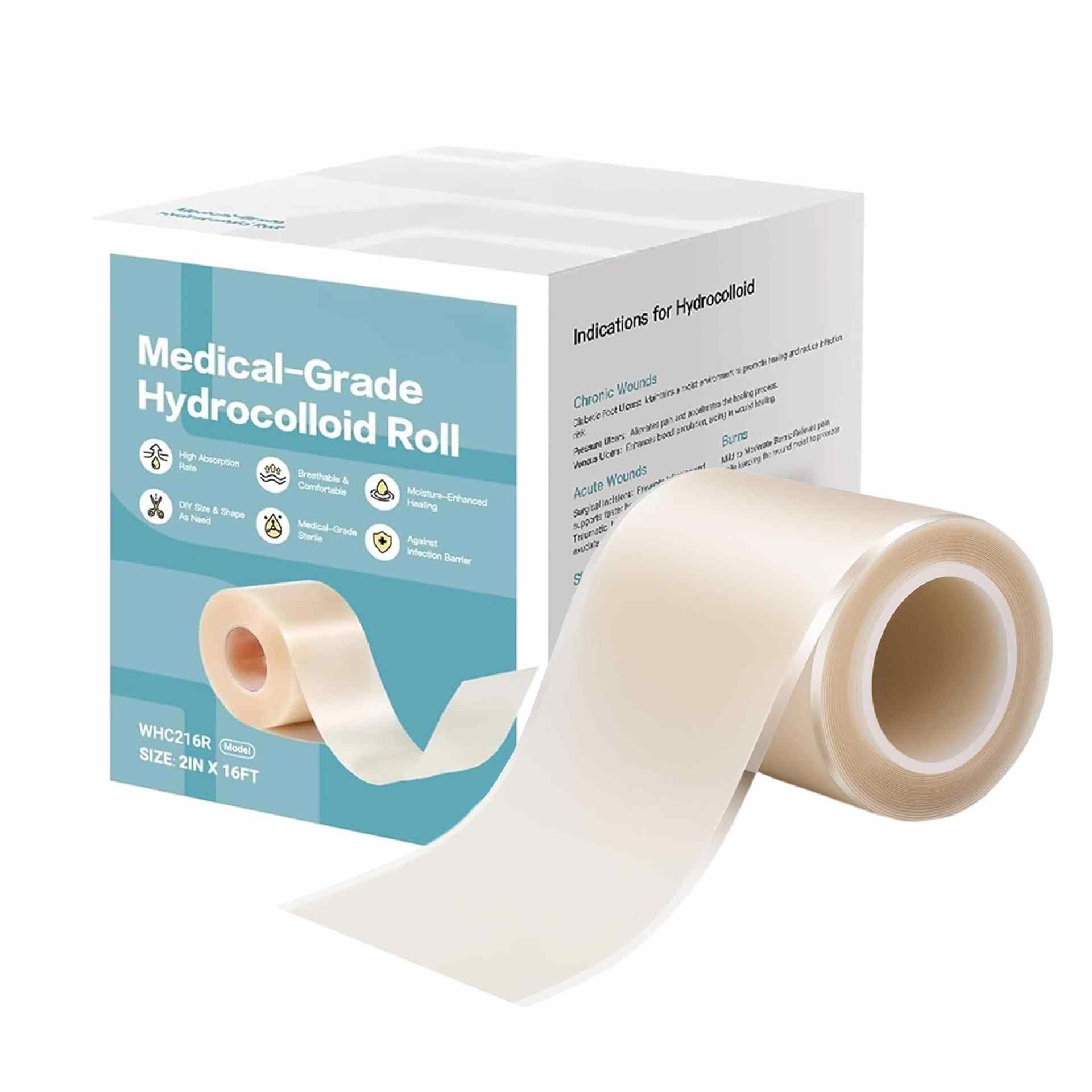 Hydrocolloid Film Roll Tape 5cm*1.5m 1 roll