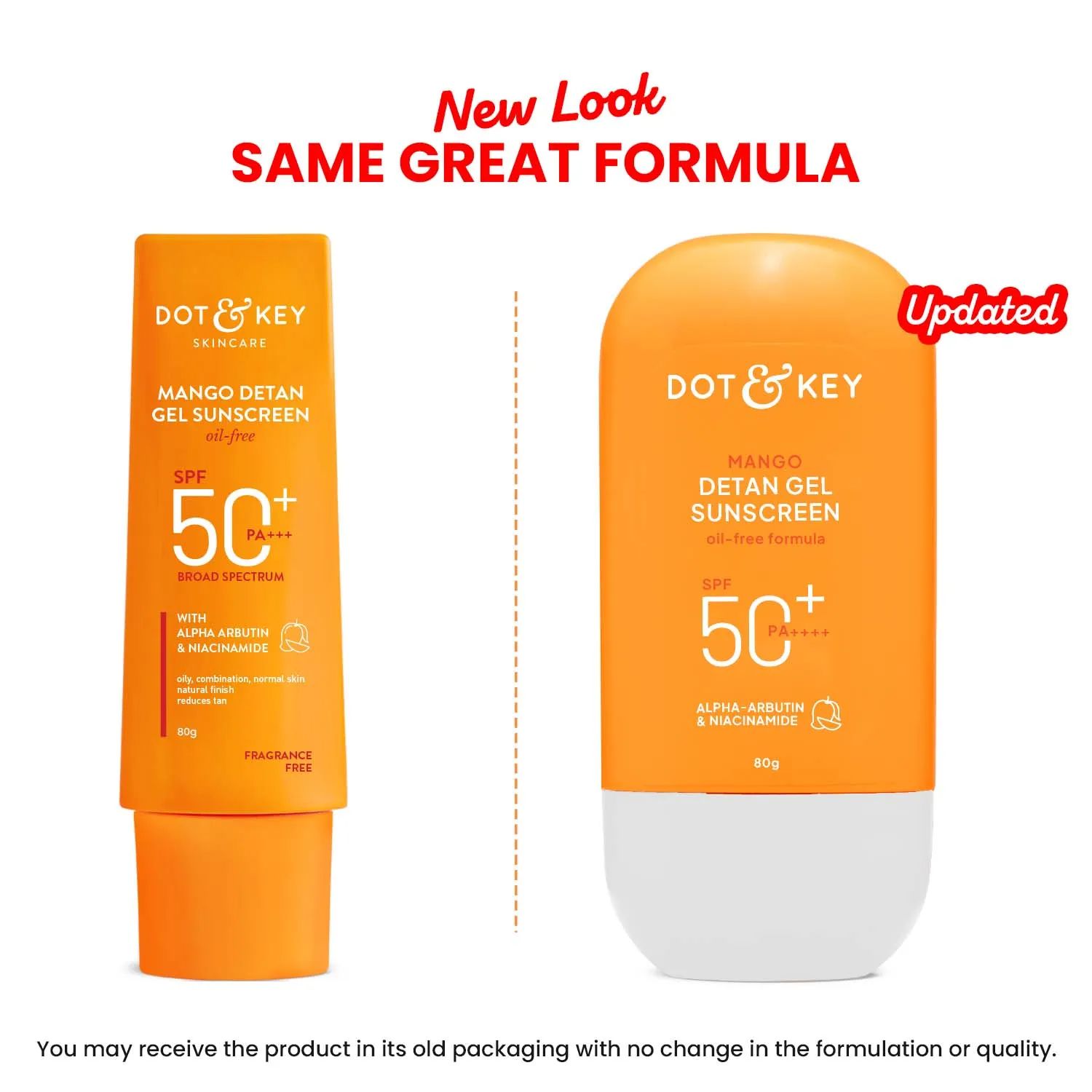 Dot & Key Mango Detan Gel Oil Free Sunscreen SPF 50+ PA+++ 80g