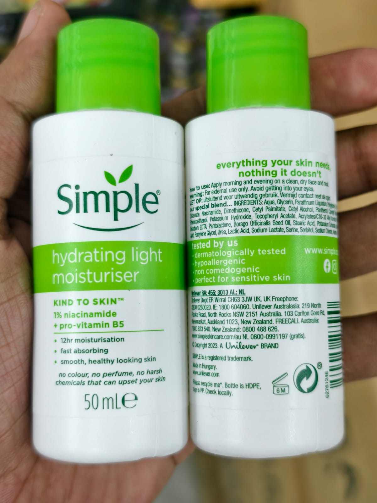 SIMPLE Kind To Skin Hydrating Light Moisturizer 50 ml (mini)