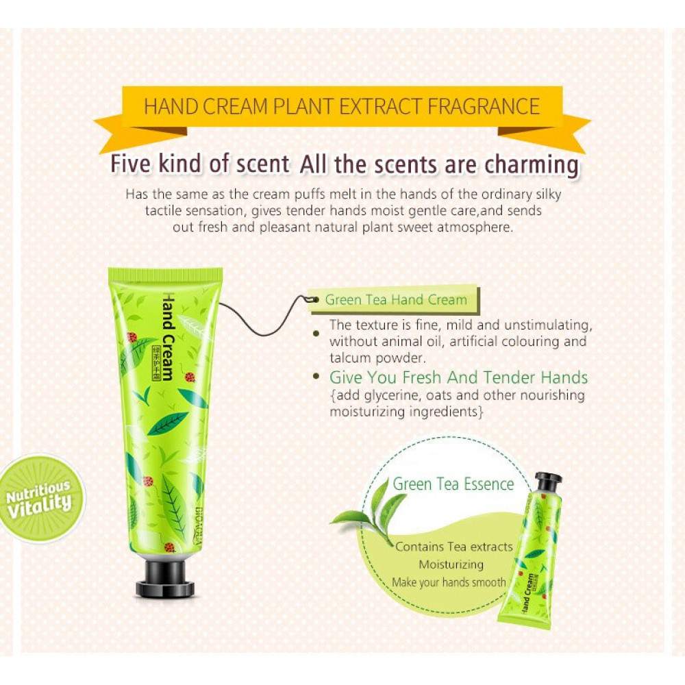 Bioaqua Moisturizing Hand Cream Green Tea 30g
