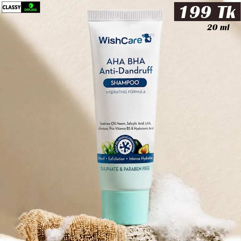 WishCare AHA BHA Anti-Dandruff Shampoo 20 ml (Mini)