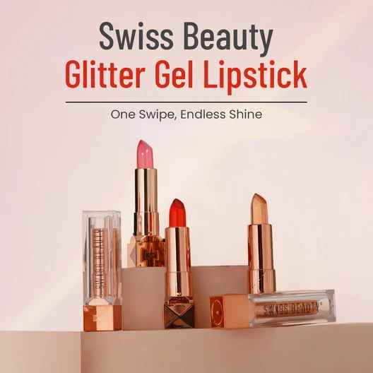 Swiss Beauty Glitter Color Change Gel Lipstick -3.6 gm