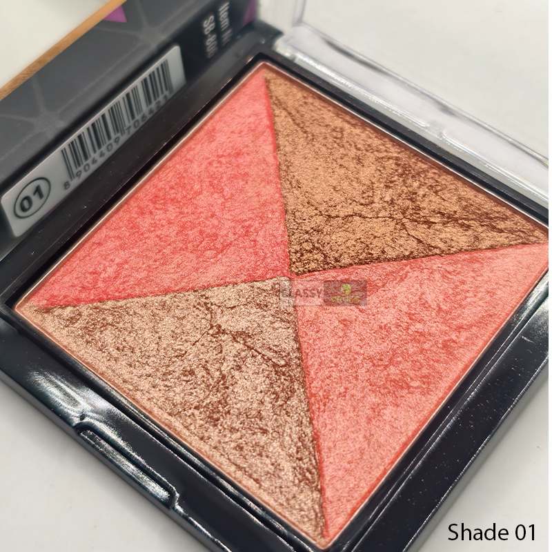 Swiss Beauty 2-in 1- Baked Blusher & Highlighter Shade 01