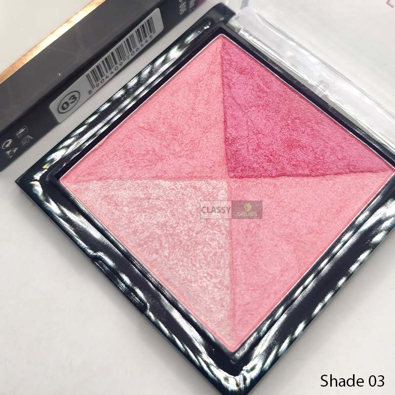 Swiss Beauty 2-in 1- Baked Blusher & Highlighter Shade 03