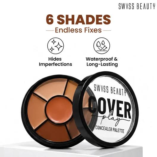 Swiss Beauty Cover Play 6-in-1 Concealer Palette