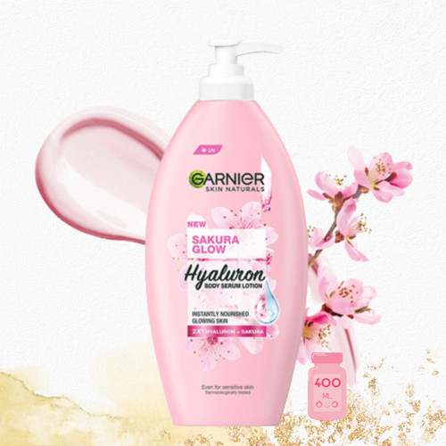 GARNIER Sakura Glow Hyaluron Body Serum Lotion (400ml)
