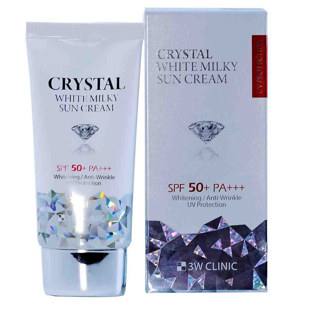 3W Clinic Crystal White Milky Sun Cream SPF 50+ PA+++ (50ml)