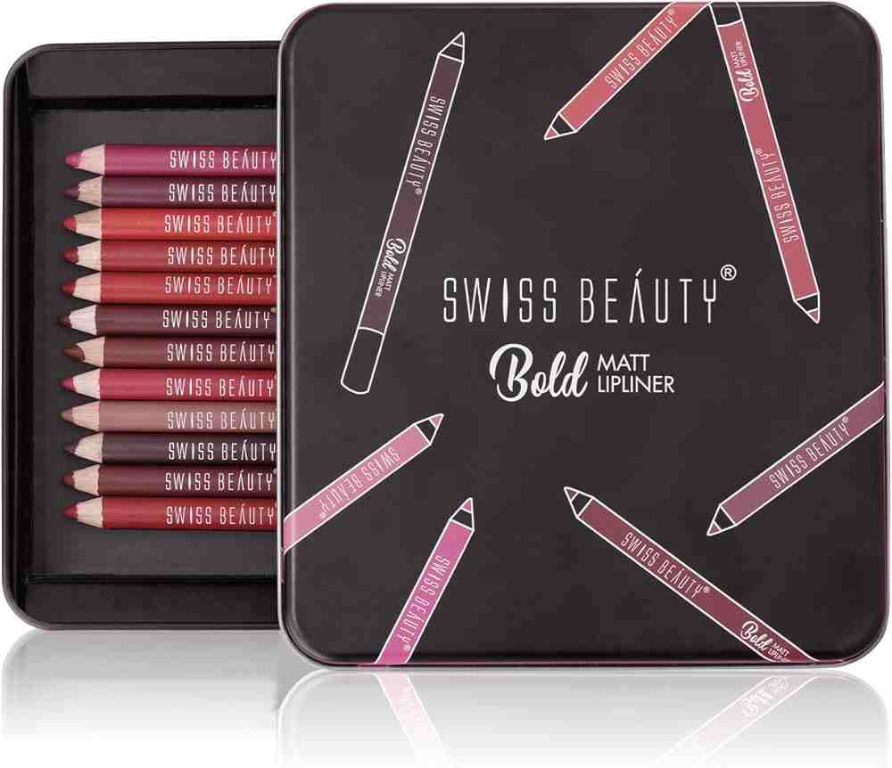Swiss Beauty Bold Matt Lip Liner Set Of 12 Pcs
