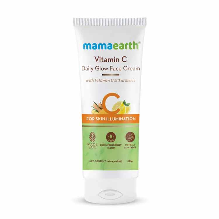Mamaearth  Vitamin C Daily Glow Face Cream With Vitamin C & Turmeric for Skin Illumination -80 g Brightens Skin(Latest Batch)