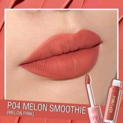 PINK FLASH waterproof Matte  Liquid Lipstik P04