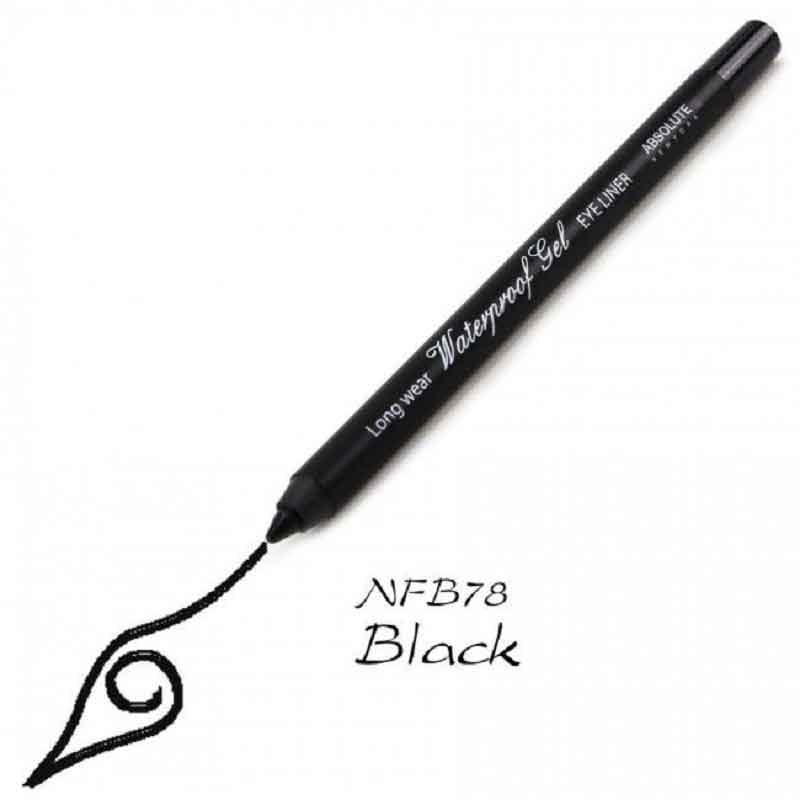 Absolute New York Waterproof Gel Eye Liner-Black Kajol
