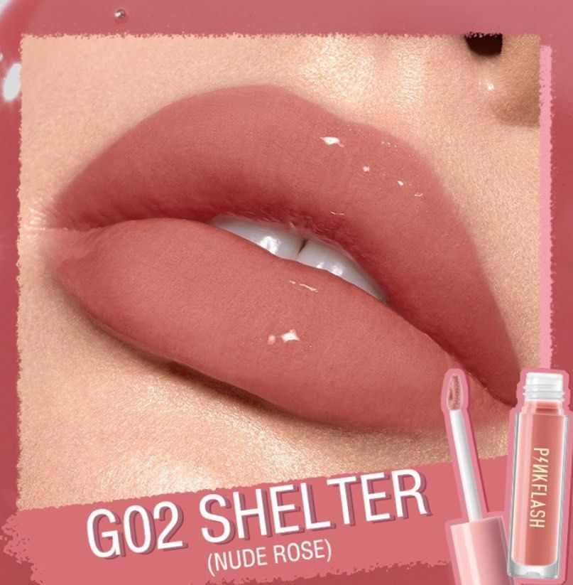 PINK FLASH waterproof Matte  Liquid Lipstik G02