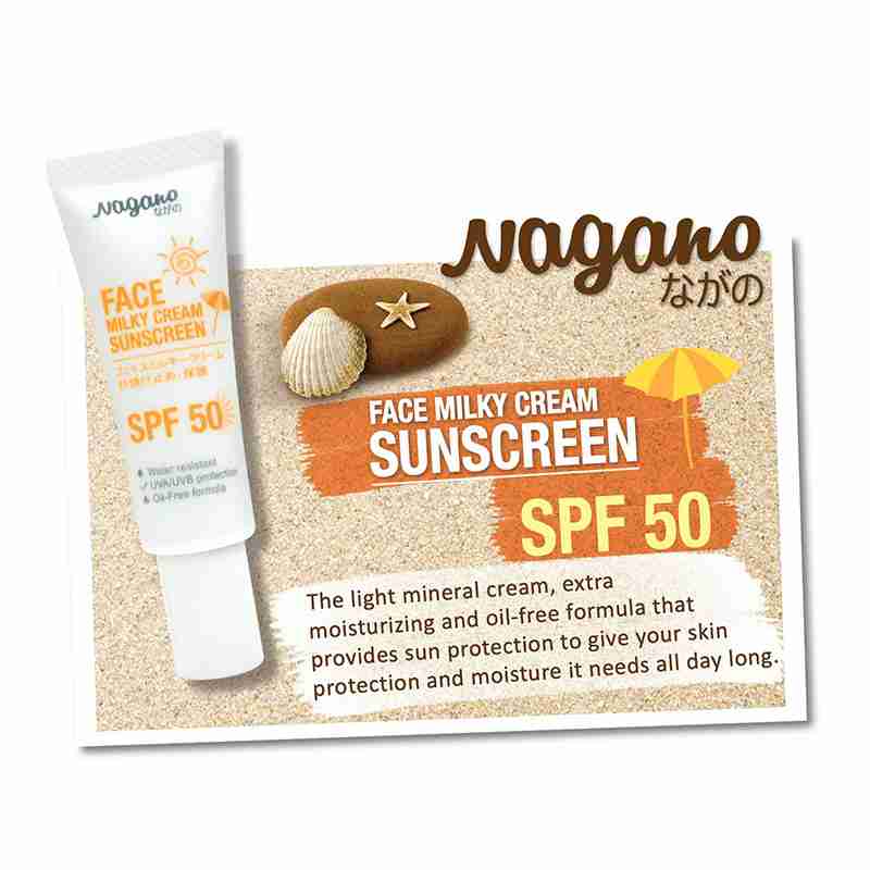 Nagano 1002 Face Milky Cream Sunscreen 20 ml