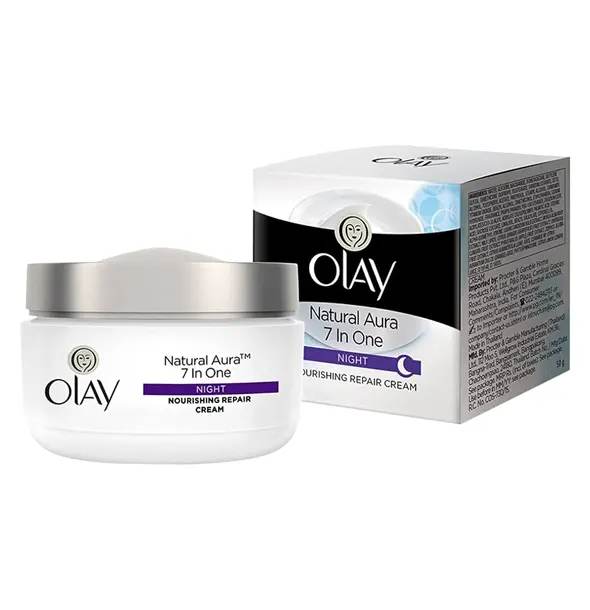 Olay Night Cream: Natural White 7 in 1 Night Cream (50g)