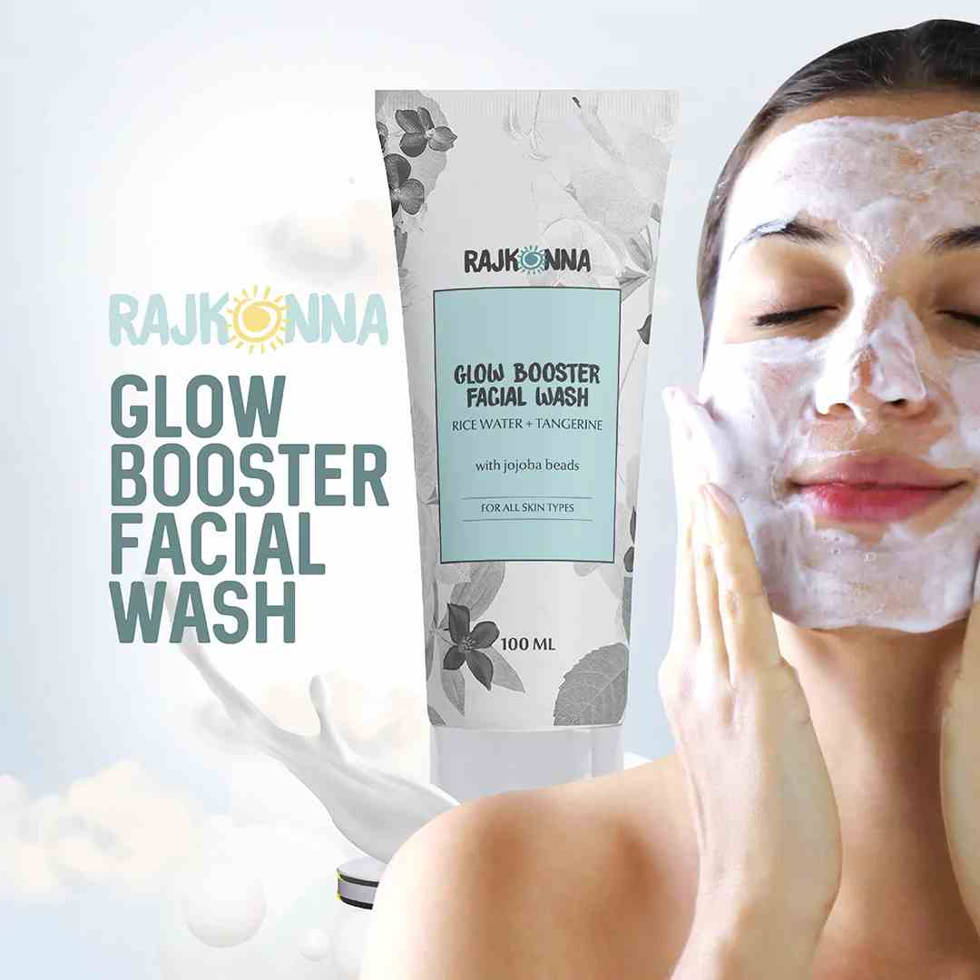 Rajkonna Glow Booster Facial Wash With Jojoba Beads - 100ml (Wh)