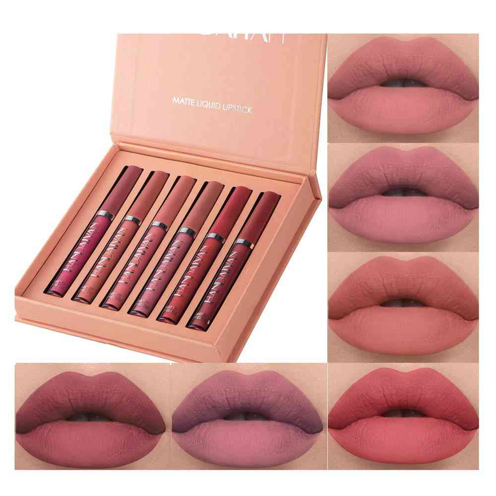 HANDAIYAN Long Lasting Waterproof Liquid Lip Gloss -Set b
