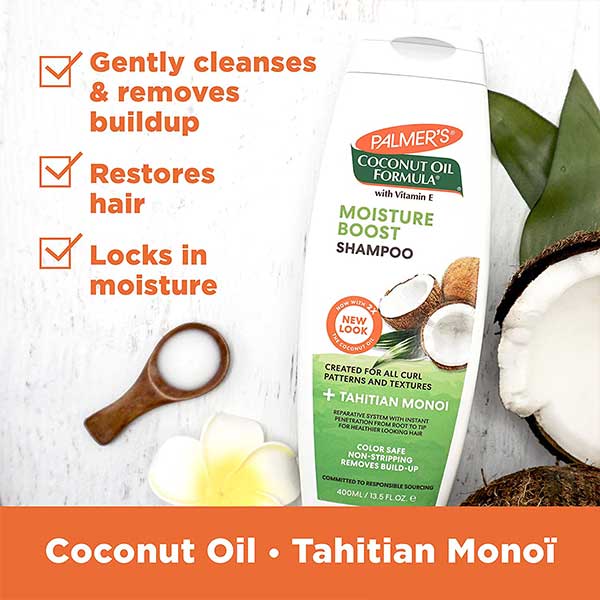 Palmer's Coconut Oil Formula Moisture Boost Shampoo 400ml ( Made In USA )