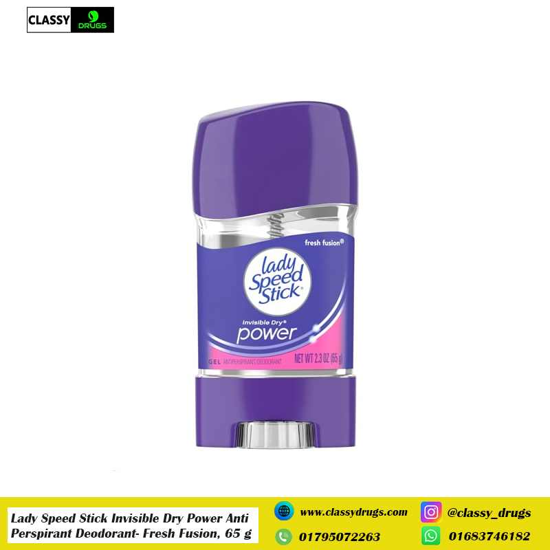Lady Speed Stick Invisible Dry Power Anti Perspirant Deodorant- Fresh Fusion, 65 g