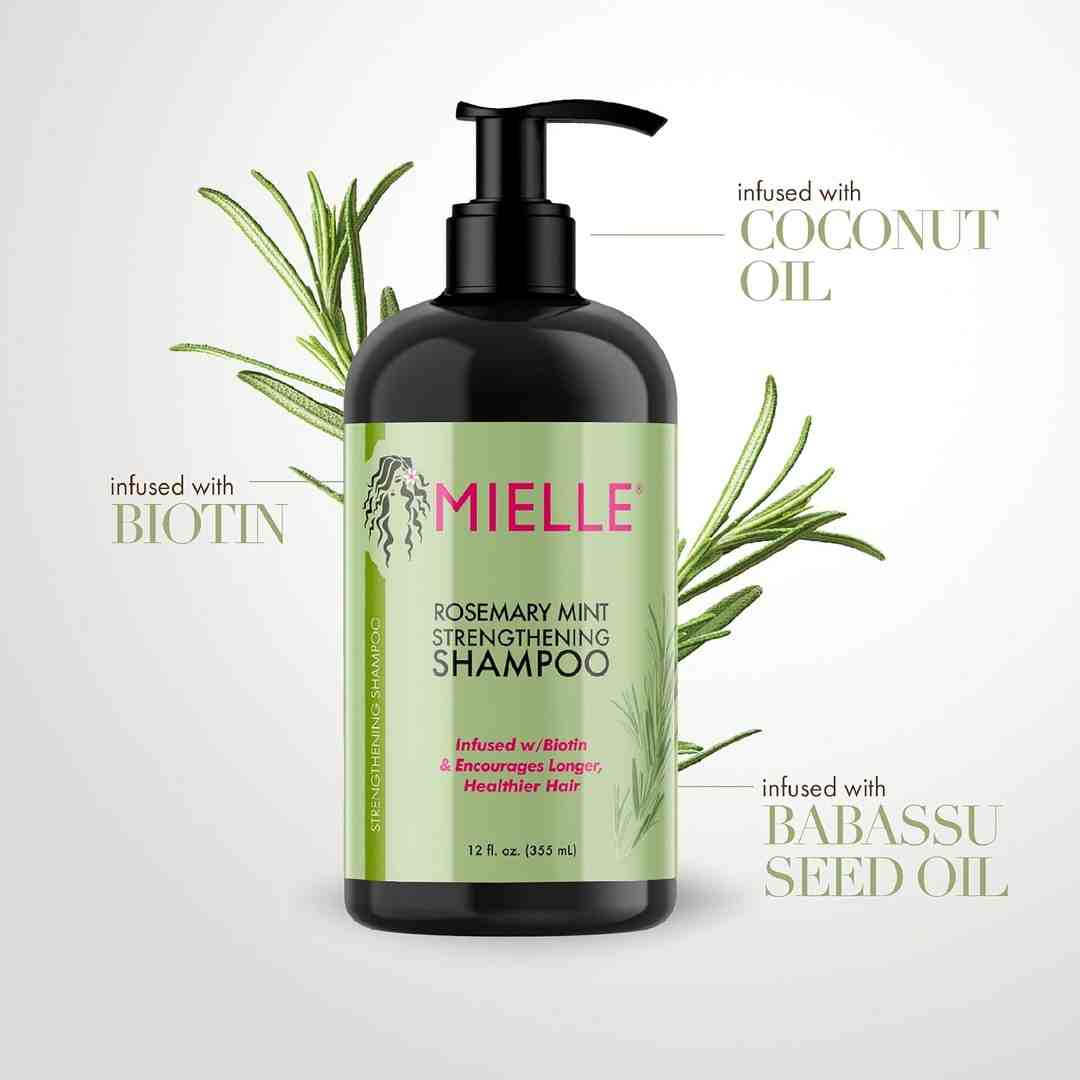 Mielle Rosemary Mint Strengthening Shampoo 355ml for All Hair Types