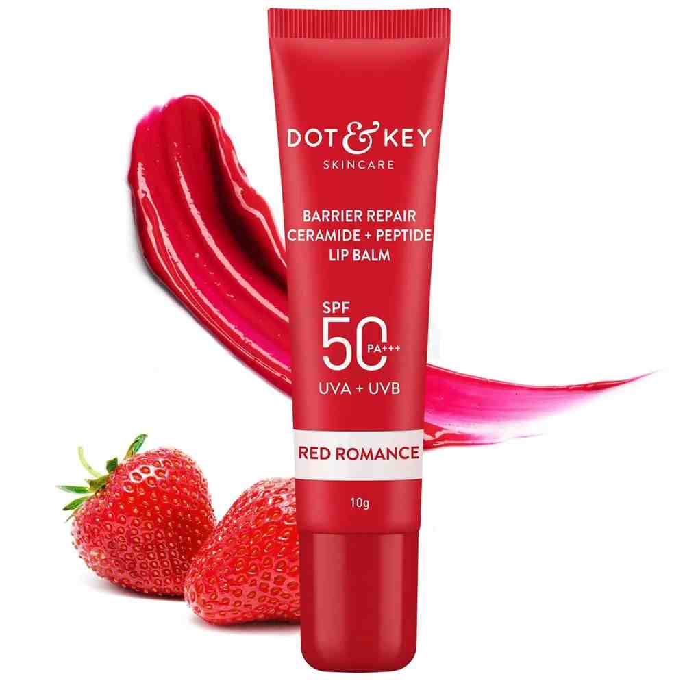 Dot & Key Ceramide & Peptide Barrier Repair Lip Balm SPF 50 PA+++ Red Romance