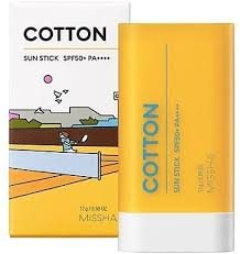 Missha All Around Safe Block Cotton Sun Stick 17g – Vegan