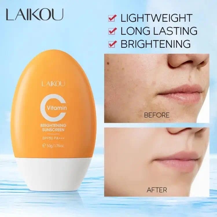 Laikou Vitamin C Brightening Sunscreen SPF 50 PA+++ 50 gm