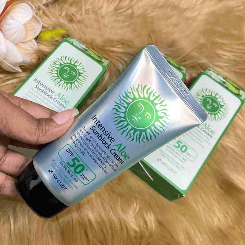 3W Clinic Intensive Aloe Sunblock Cream SPF 50+ PA+++ 70 ml