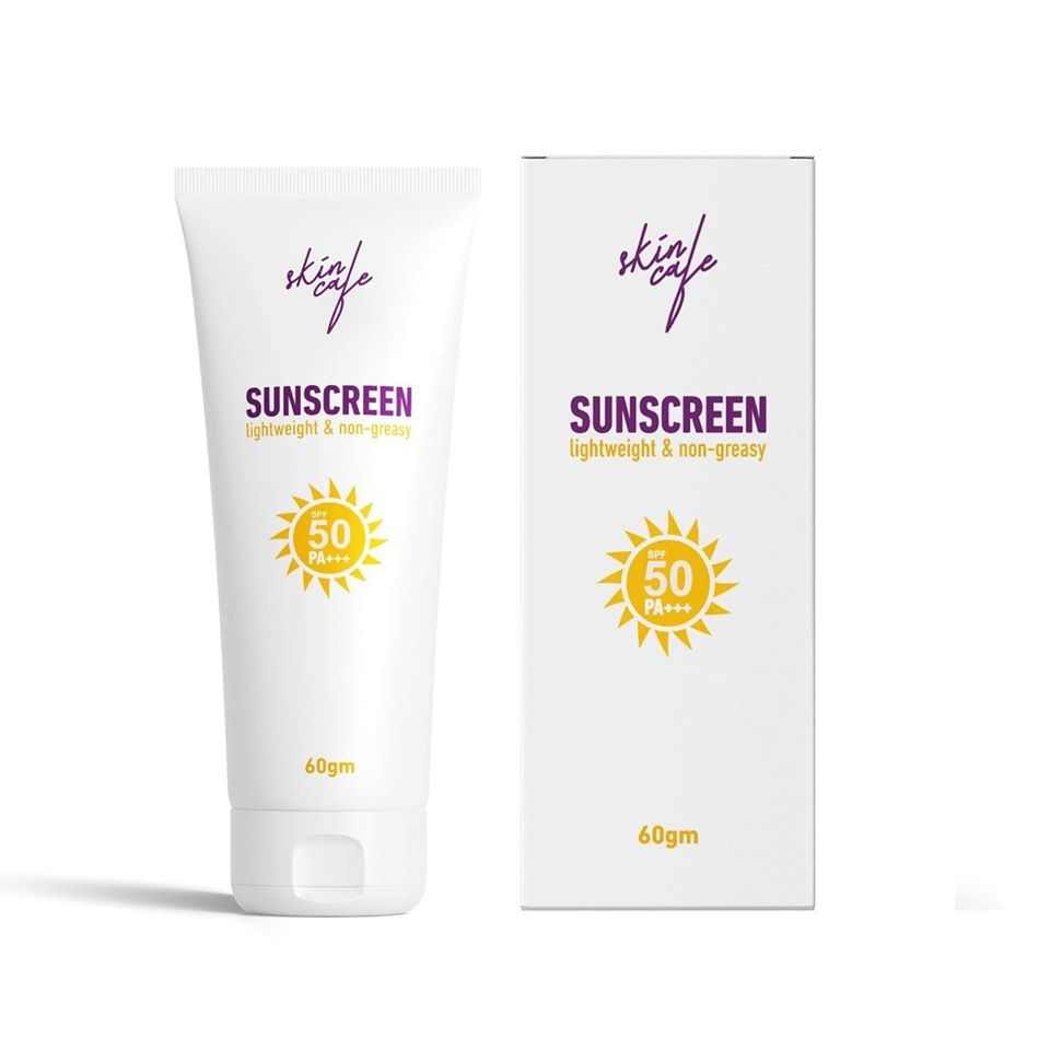 Skin Cafe Non-Greasy sunscreen spf 50 PA+++ 60g