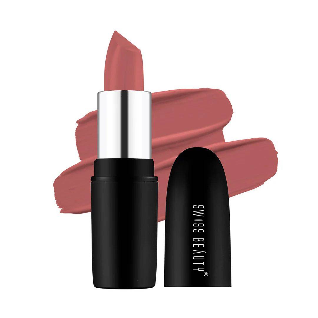 Swiss Beauty Pure Matte Lipstick - 212 (Berry) 3.8 gm
