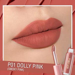 PINK FLASH waterproof Matte  Liquid Lipstik P01