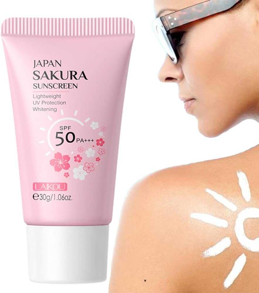Laikou Japan Sakura Sunscreen Uv Spf50 Pa+++ Sunblock - 30g