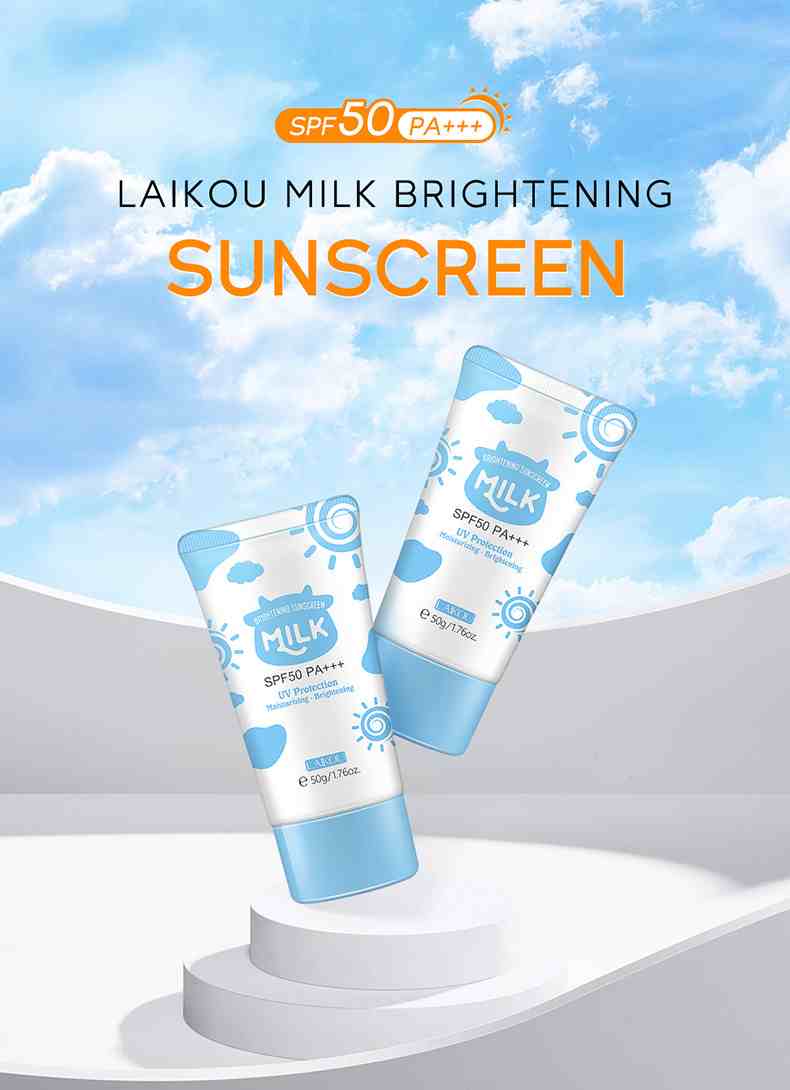 Laikou Milk Moisturizing Sunscreen SPF 50 PA+++ -50g