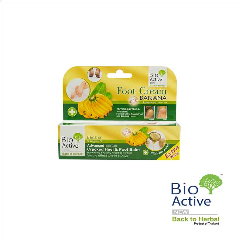 BIO ACTIVE BANANA & ARGAN OIL CRACKED HEEL & FOOT BALM 30ML